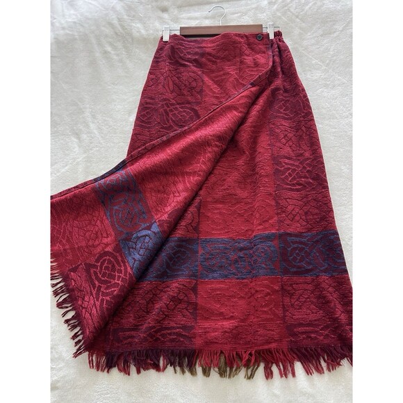 Mary Flaherty Skirt Free Sze Wool Blend Midi Dark Academia European Boho Vintage - Picture 10 of 14